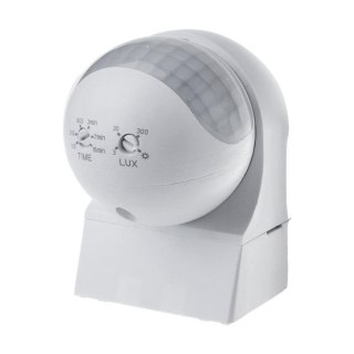 Czujnik ruchu ścienny 180st ruchoma główka biały V-TAC VT-8028