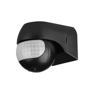 Czujnik ruchu ścienny 180st ruchoma główka czarny V-TAC VT-8028