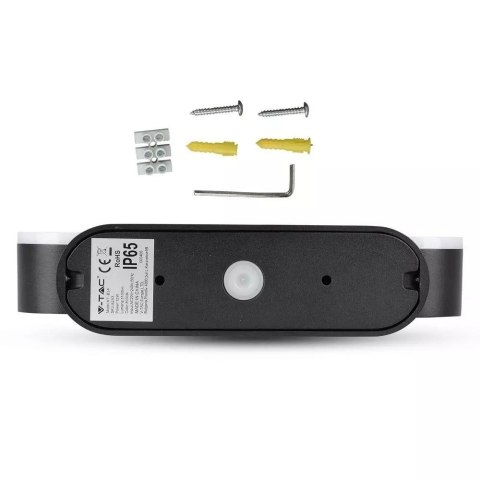 Kinkiet ścienny V-TAC 12W LED obrotowy 350st czarny VT-814 3000K 1100lm