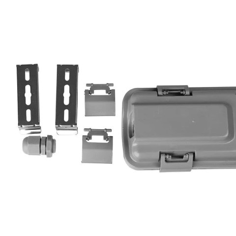 Oprawa hermetyczna LED V-TAC PC/PC 120cm (2 x 18W) (tuby LED w zestawie) VT-12023 4000K 3400lm