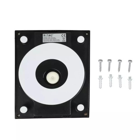 Oprawa ścienna V-TAC 12W LED IP65 czarna VT-822 4000K 750lm