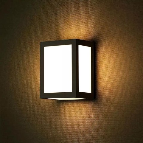 Oprawa ścienna V-TAC 12W LED IP65 czarna VT-822 4000K 750lm