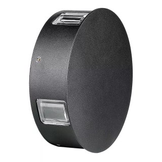 Oprawa ścienna V-TAC 4W LED IP65 czarna okrągła VT-706 4000K 440lm