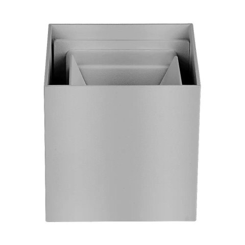 Oprawa ścienna V-TAC 6W kinkiet góra dół regulowana szary kwadrat BRIDGELUX VT-759 3000K 660lm