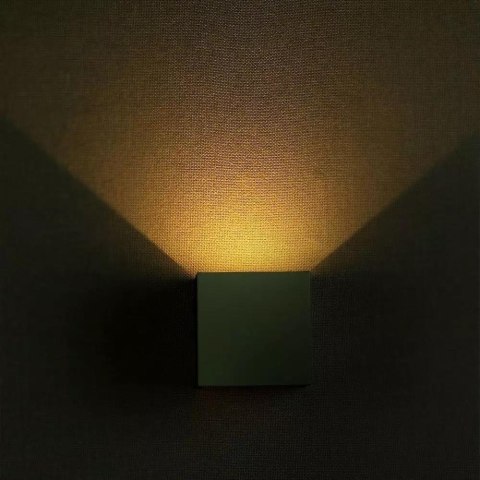 Oprawa ścienna V-TAC 6W kinkiet góra dół regulowana szary kwadrat BRIDGELUX VT-759 3000K 660lm