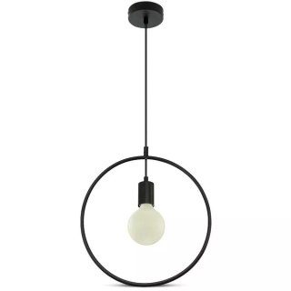 Oprawa zwieszana V-TAC koło czarny mat VT-7322-MB 5 lat gwarancji