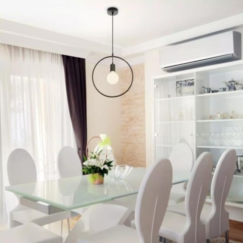 Oprawa zwieszana V-TAC koło czarny mat VT-7322-MB 5 lat gwarancji