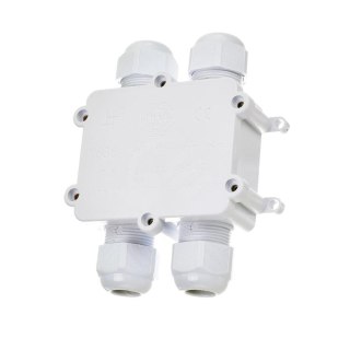 Puszka złączka mufa hermetyczna 4x4Pin biała 0.5-4mm2 średnica przewodu 8-12mm IP68 V-TAC VT-871