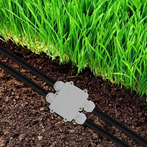 Puszka złączka mufa hermetyczna 4x4Pin biała 0.5-4mm2 średnica przewodu 8-12mm IP68 V-TAC VT-871