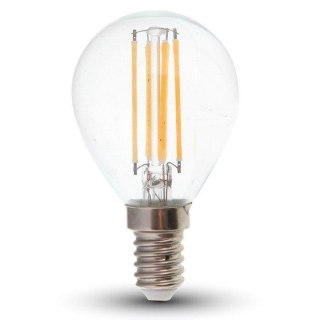 Żarówka LED V-TAC 4W filament E14 P45 kulka VT-1996 4000K 400lm