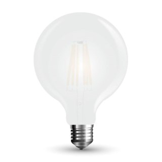 Żarówka LED V-TAC 7W filament E27 kula G95 mrożona VT-2057 6400K 840lm