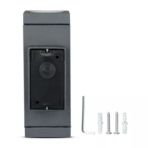 Kinkiet ogrodowy V-TAC góra dół GU10 grafit mat VT-842 3 lata gwarancji