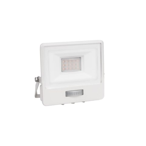 Naświetlacz LED V-TAC 10W SAMSUNG CHIP czujnik ruchu biały Z mufą VT-118S 3000K 735lm 5 lat gwarancji