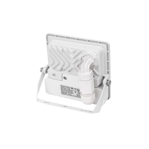 Naświetlacz LED V-TAC 10W SAMSUNG CHIP czujnik ruchu biały Z mufą VT-118S 4000K 735lm 5 lat gwarancji