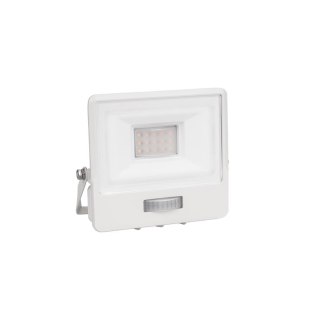 Naświetlacz LED V-TAC 10W SAMSUNG CHIP czujnik ruchu biały Z mufą VT-118S 6500K 735lm 5 lat gwarancji