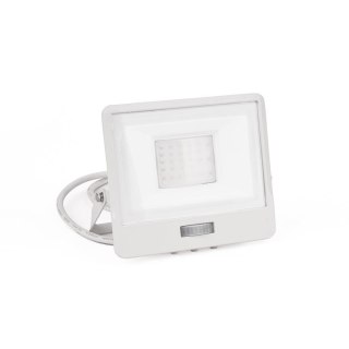 Naświetlacz LED V-TAC 30W SAMSUNG CHIP czujnik ruchu biały przewód 1M VT-138S-1 6400K 2340lm 5 lat gwarancji