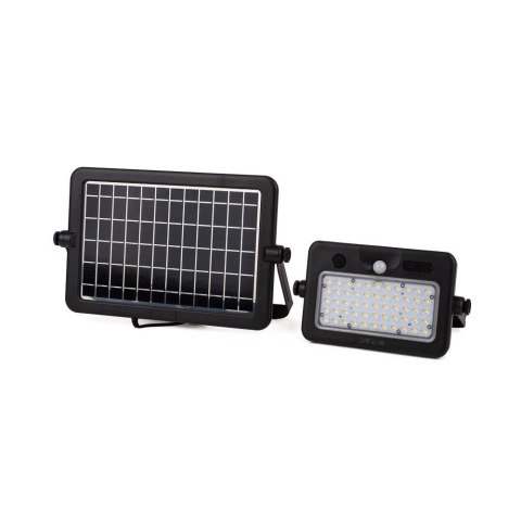 Naświetlacz LED solarny V-TAC 10W USB czarny IP65 VT-788-10 4000K 1100lm