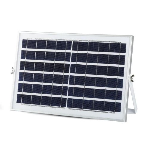 Naświetlacz LED solarny V-TAC 12W czarny IP65 pilot timer VT-25W 4000K 550lm