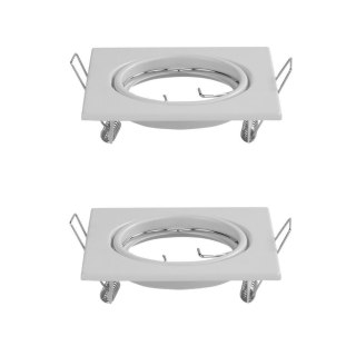 Oczko V-TAC GU10 kwadrat ruchome białe (opak. 2 szt) VT-817-SQ-W 3 lata gwarancji