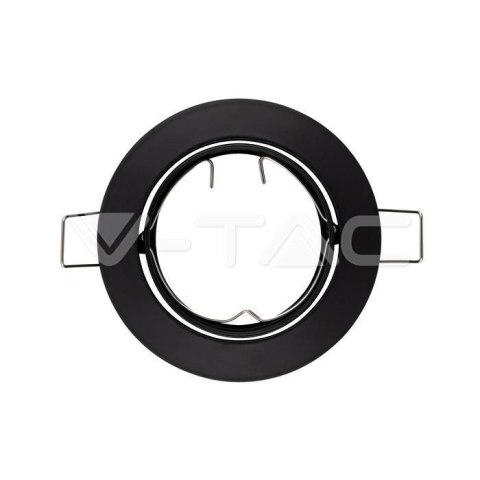 Oczko V-TAC GU10 okrągłe ruchome czarne VT-779-BL