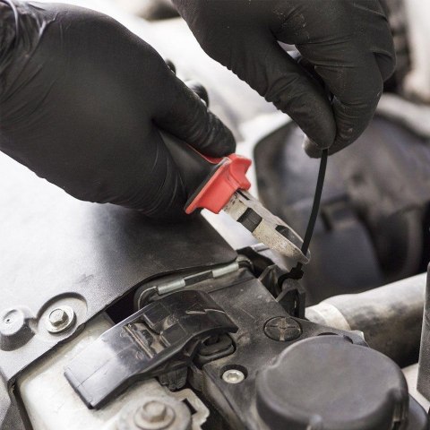 Opaski zaciskowe V-TAC 2.5x200mm czarna 8kg Nylon66 (opak. 100szt)