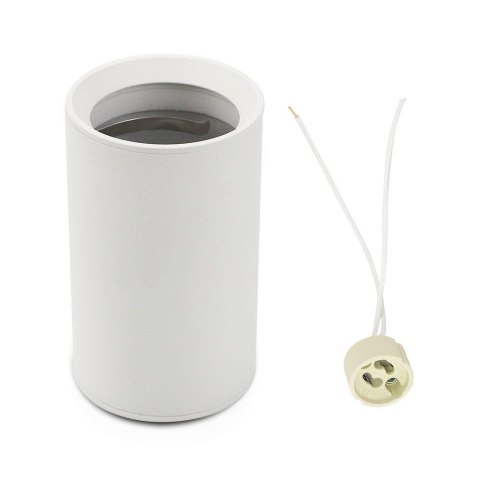 Oprawa V-TAC aluminiowa GU10 okrągła natynkowa tuba biała 60x100mm VT-807-W 3 lata gwarancji