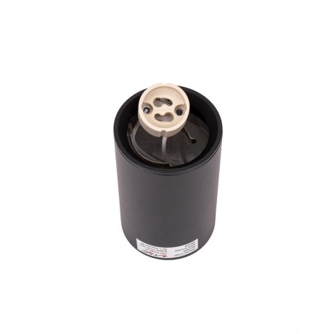 Oprawa V-TAC aluminiowa GU10 okrągła natynkowa tuba czarna 60x100mm VT-807-B 3 lata gwarancji