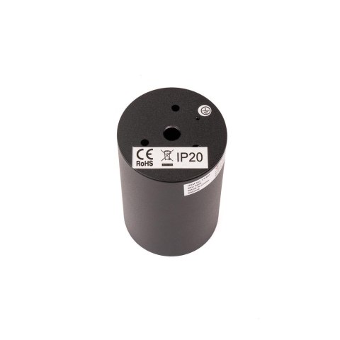 Oprawa V-TAC aluminiowa GU10 okrągła natynkowa tuba czarna 60x100mm VT-807-B 3 lata gwarancji