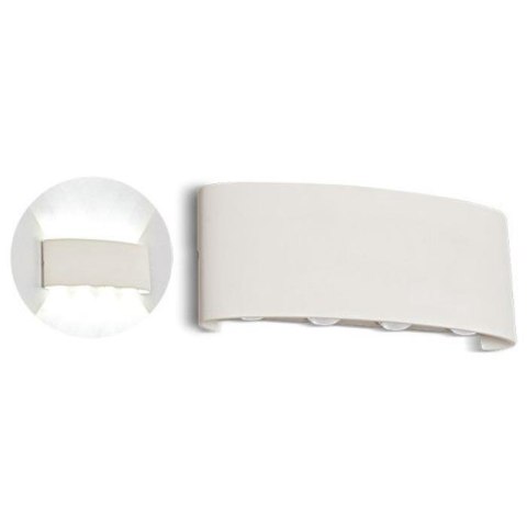 Oprawa ścienna góra dół V-TAC 8W LED biała IP54 VT-848 4000K 800lm