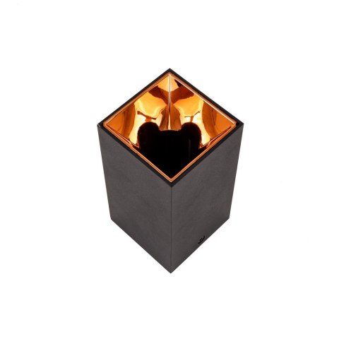 Oprawa sufitowa V-TAC GU10 kwadrat natynkowa czarny+różowe złoto 74x74x140mm VT-882SQ 3 lata gwarancji