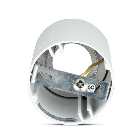 Oprawa sufitowa V-TAC GU10 okrągła natynkowa tuba biały+złoty 80x140mm VT-882-R 3 lata gwarancji