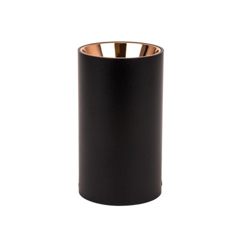 Oprawa sufitowa V-TAC GU10 okrągła natynkowa tuba czarny+różowe złoto 80x140mm VT-882RD-RG 3 lata gwarancji