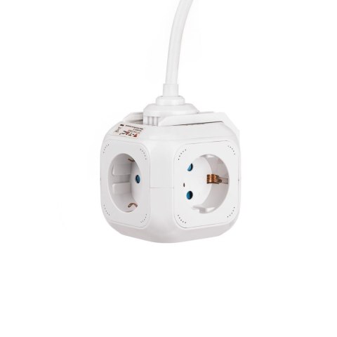 Przedłużacz kostka 4 gniazda 2 gniazda USB 1.55MM 1.4M V-TAC VT-1154-2