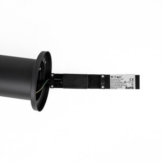 Słupek ogrodowy V-TAC 110CM czarny czujnik ruchu E27 VT-838-110