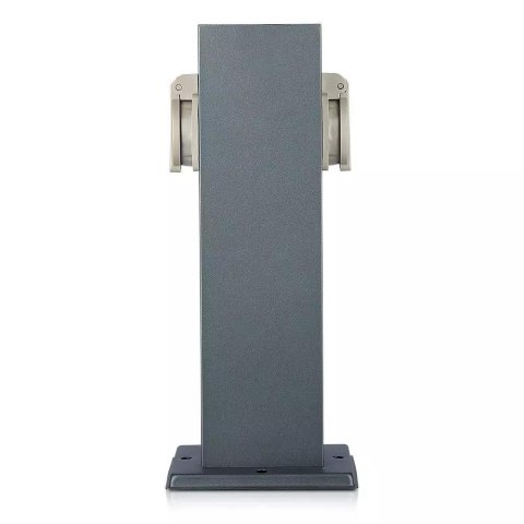 Słupek ogrodowy V-TAC 2 gniazda 30cm 2x16A 3600W IP44 grafit VT-1155-1