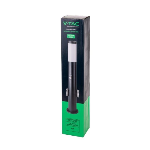 Słupek ogrodowy V-TAC 60CM E27 szary czujnik ruchu gniazda VT-838-60