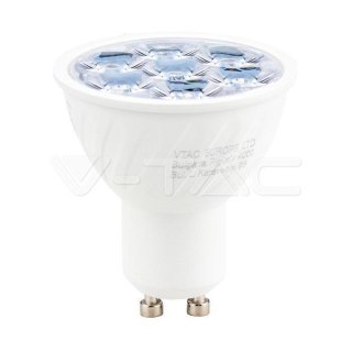 Żarówka LED V-TAC SAMSUNG CHIP GU10 6W 10st (wąski kąt światła) VT-249 6400K 500lm 5 lat gwarancji