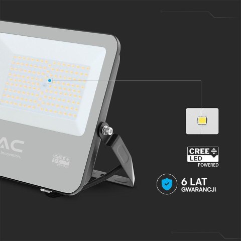 Naświetlacz LED V-TAC CREE CHIP 100W 135lm/W przewód 1m IP65 VT-44101 4000K 11480lm 6 lat gwarancji