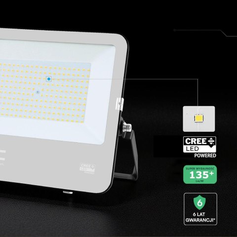 Naświetlacz LED V-TAC CREE CHIP 150W 135lm/W przewód 1m IP65 VT-44153 4000K 17220lm 5 lat gwarancji