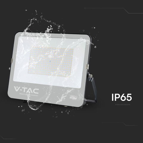 Naświetlacz LED V-TAC CREE CHIP 300W 135lm/W czarna obudowa przewód 1m IP65 VT-44003 4000K 40500lm 6 lat gwarancji