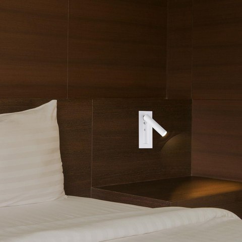 Oprawa LED V-TAC 2W COB CREE kinkiet biały hotel łóżko włącznik VT-88061-W 3000K 76lm