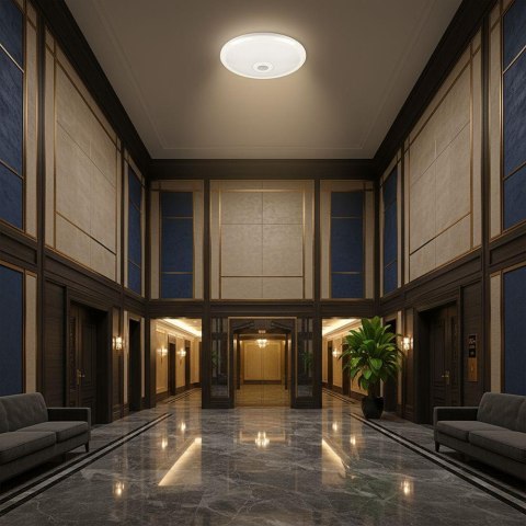 Oprawa sufitowa plafoniera V-TAC 12W LED CREE CHIP czujnik ruchu VT-13 4000K 900lm 6 lat gwarancji