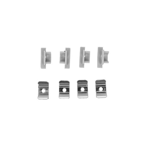 Profil do LED zestaw, ALU anodowany wpuszczany V-TAC 2mb klosz mleczny 13,2x7mm VT-81134 5 lat gwarancji