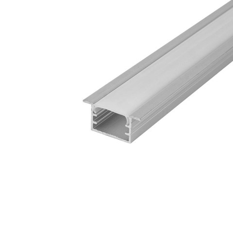 Profil do LED zestaw, ALU anodowany wpuszczany V-TAC 2mb klosz mleczny 15x10mm VT-81130 5 lat gwarancji