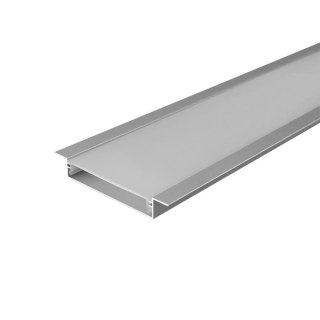 Profil do LED zestaw, ALU anodowany wpuszczany V-TAC 2mb klosz mleczny 49,8x9.8mm VT-71004 5 lat gwarancji