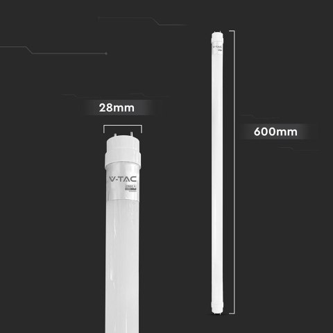 Tuba świetlówka LED T8 V-TAC CREE CHIP 60cm 9W G13 obrotowa nano plastic VT-061 4000K 850lm 6 lat gwarancji