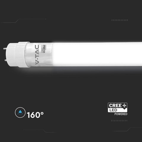 Tuba świetlówka LED T8 V-TAC CREE CHIP 60cm 9W G13 obrotowa nano plastic VT-061 4000K 850lm 6 lat gwarancji