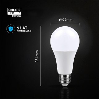 Żarówka LED V-TAC CREE CHIP 17W A65 E27 VT-2017 3000K 1710lm 6 lat gwarancji