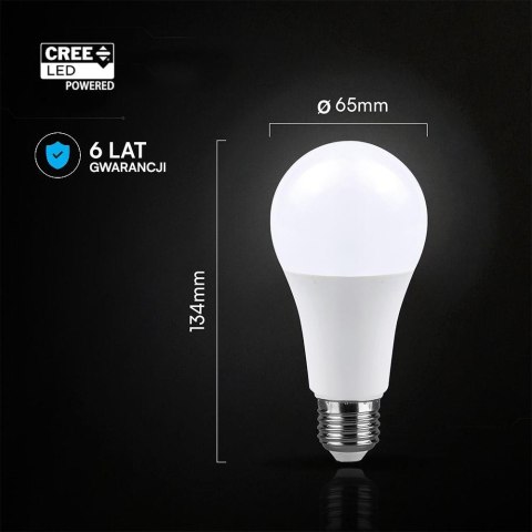 Żarówka LED V-TAC CREE CHIP 17W A65 E27 VT-2017 6500K 1710lm 6 lat gwarancji