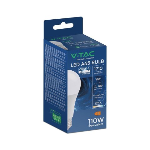 Żarówka LED V-TAC CREE CHIP 17W A65 E27 VT-2017 6500K 1710lm 6 lat gwarancji